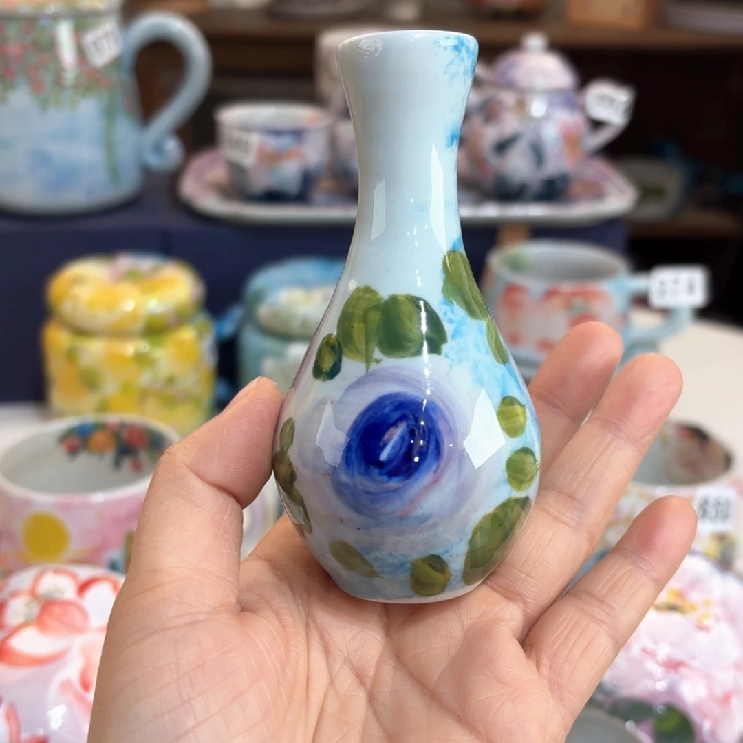 景德镇手绘高温釉下彩陶瓷茶具