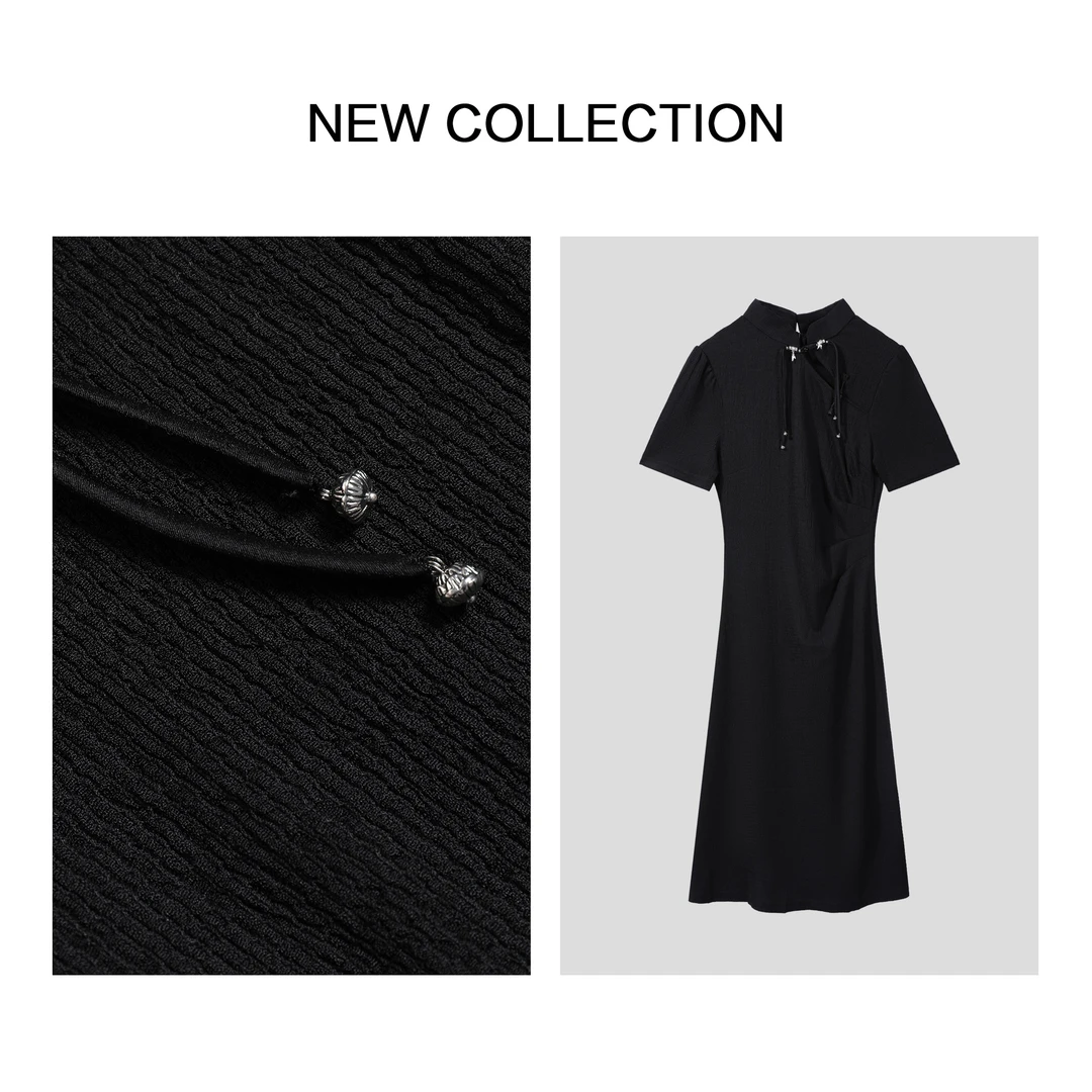 【婷婷专属】显瘦中国风质感短袖连衣裙L1F28083