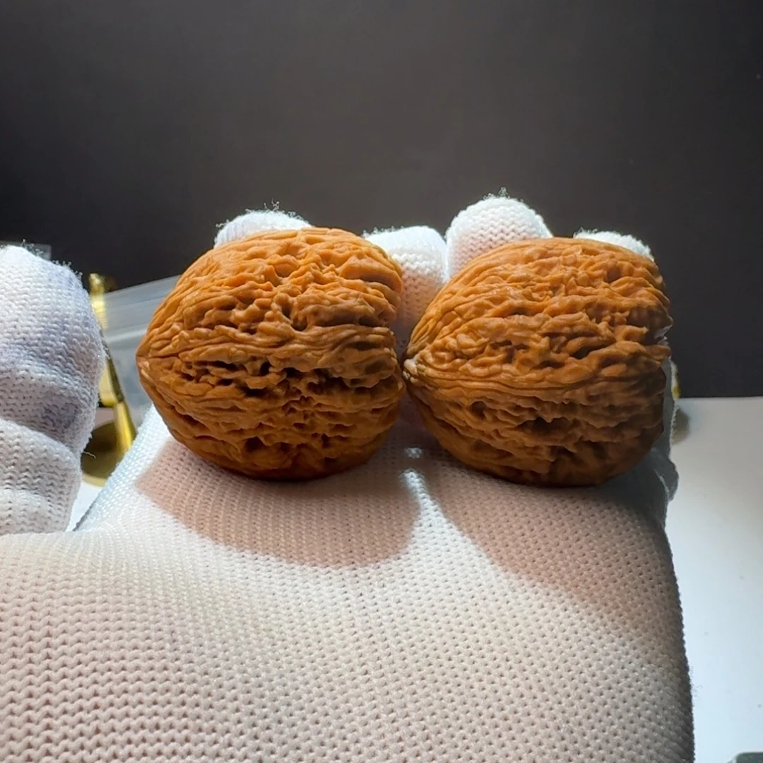 文玩核桃把件12号链接拉丝鸡腿魔瞳凹低37-36-38