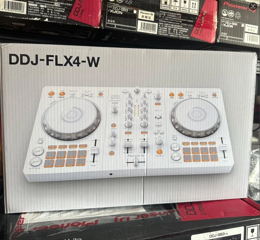 先锋Pioneer DDJ-FLX4-W白色限量版ddjflx4打碟机控制器一体机