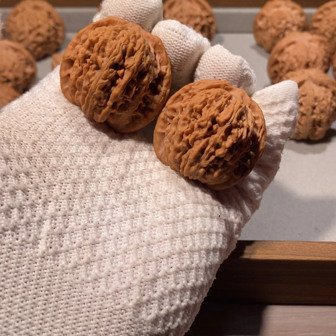 核桃把件38全品四座楼 微磕尖