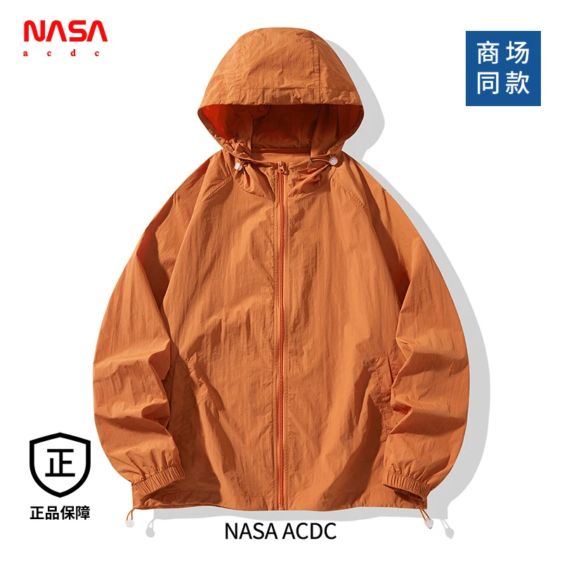 NASA ACDC夏季情侣款防晒服户外透气皮肤衣外套2025新款防晒衣男