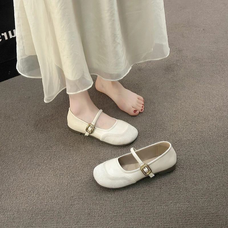 法式百搭复古仙女风时尚浅口夏季玛丽珍鞋女2024年夏季新款韩版浅