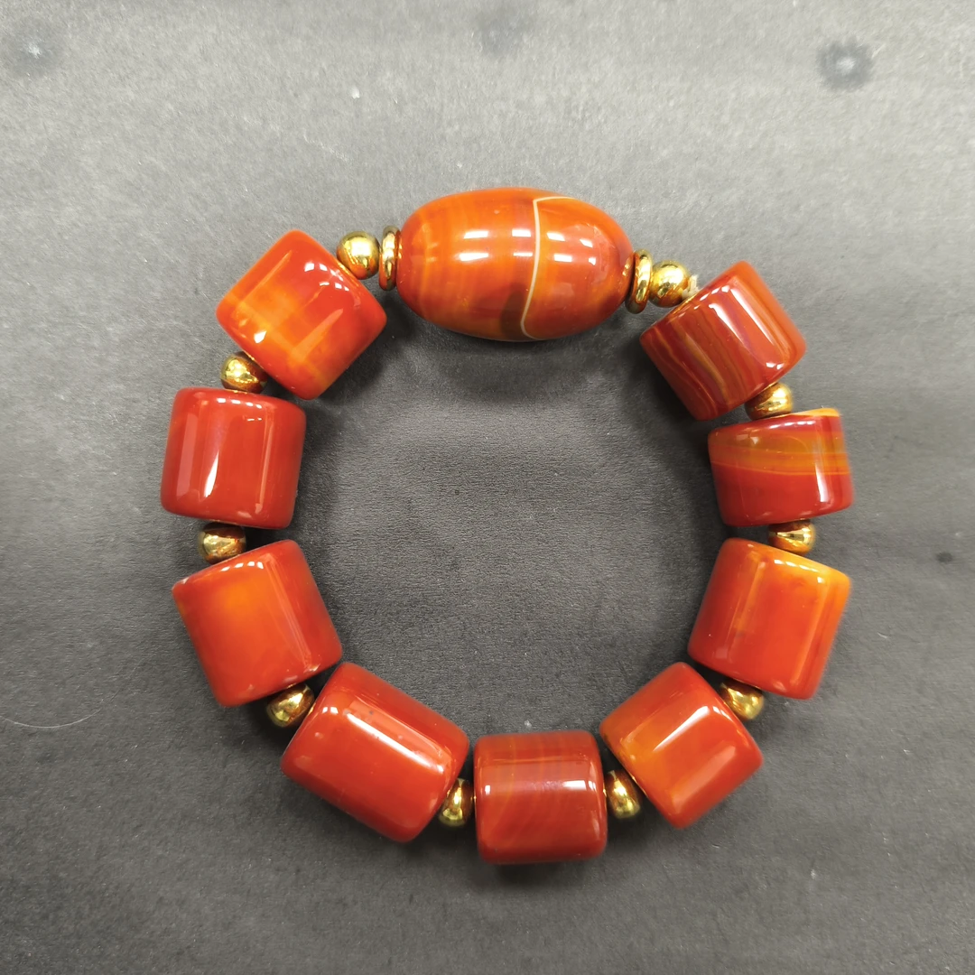 战国红一桶天下手串卡16mm