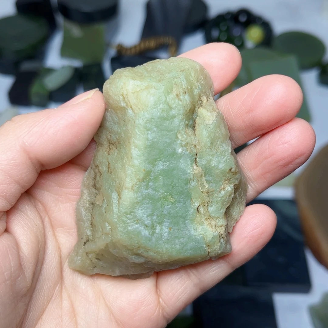 和田玉珠宝半成品未镶嵌1号