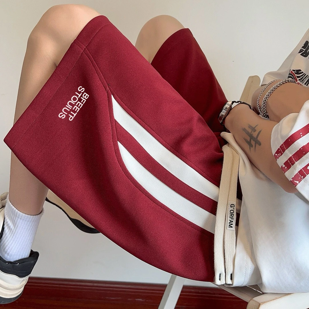 短裤男款夏季美式休闲运动宽松百搭潮流爆款2025新款男生五分裤子