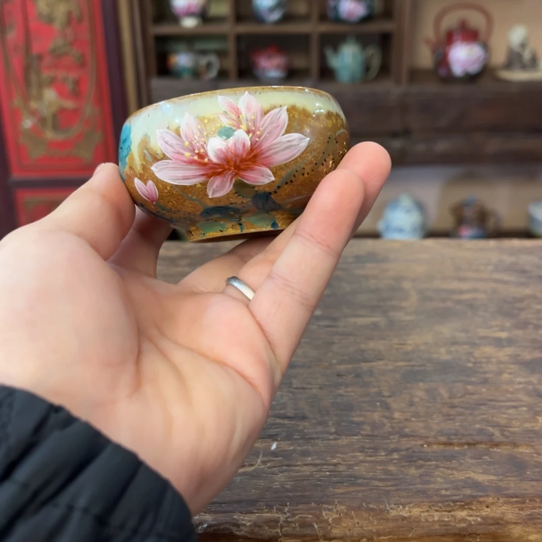 柴烧手工手绘陶瓷