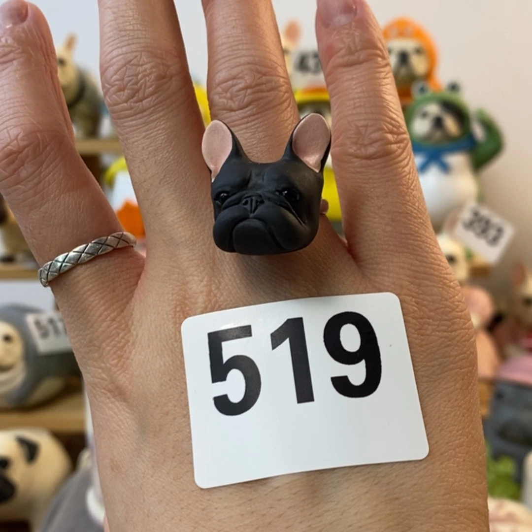 【闪购商品】519黑牛戒指陶瓷周边