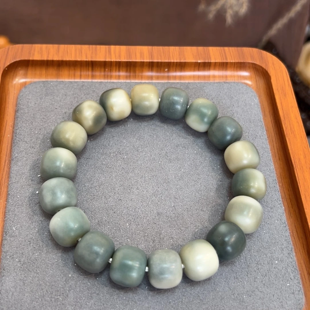 菩提根/象牙果吊坠203海盐蓝14中瑕