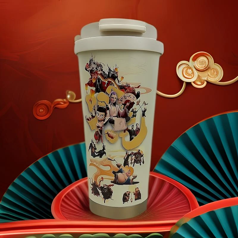 电影周边创意网红情侣高档便携带盖直饮吸管两用水杯