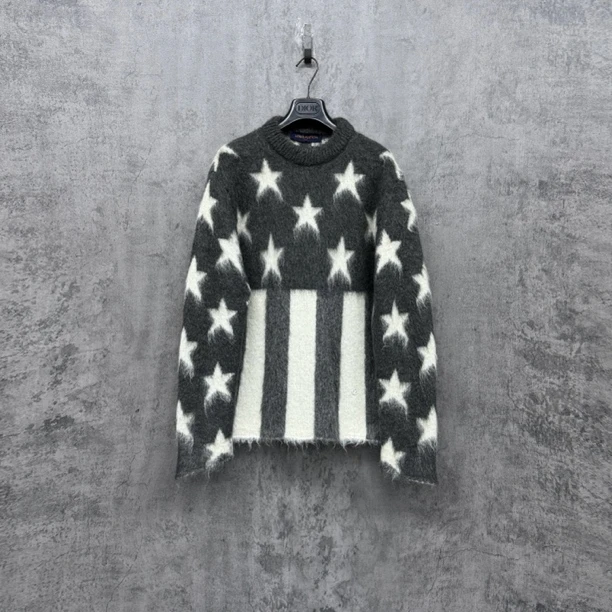 未使用 LouisVuitton/路易威登 Lv马海毛浮雕Logo毛衣/WK925/S码