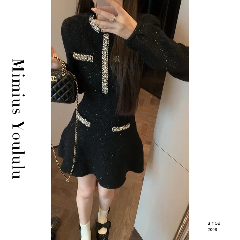 【mimius】&喵喵 法式高级重工小香连衣裙 汉服()F12244