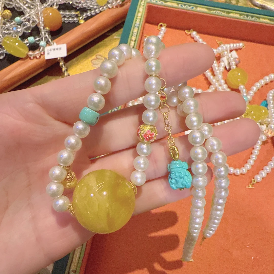 C06未镶嵌珍珠项链25216