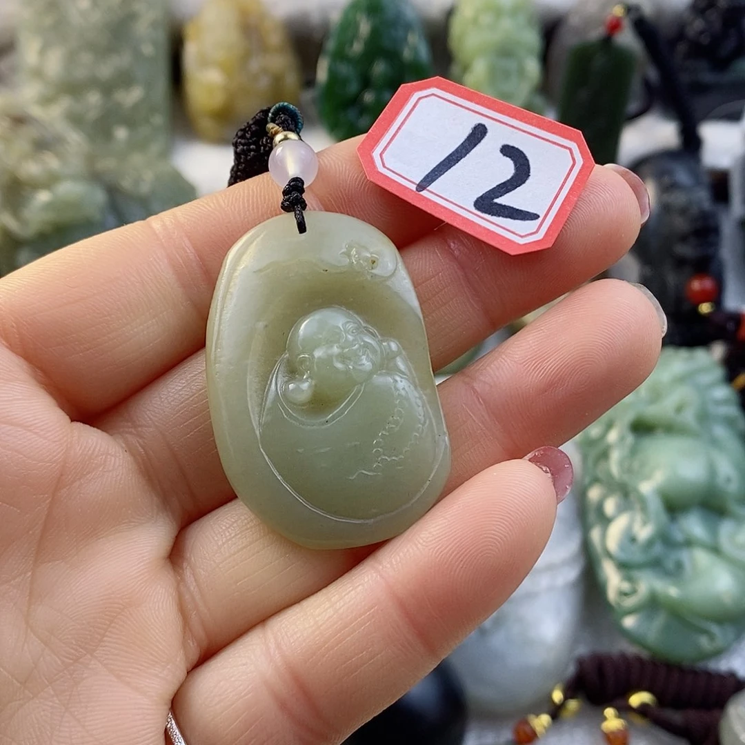 和田玉（糖玉）颈饰未镶嵌