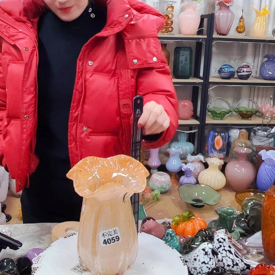 4059 孤品不完美家悦琉璃工艺品福利