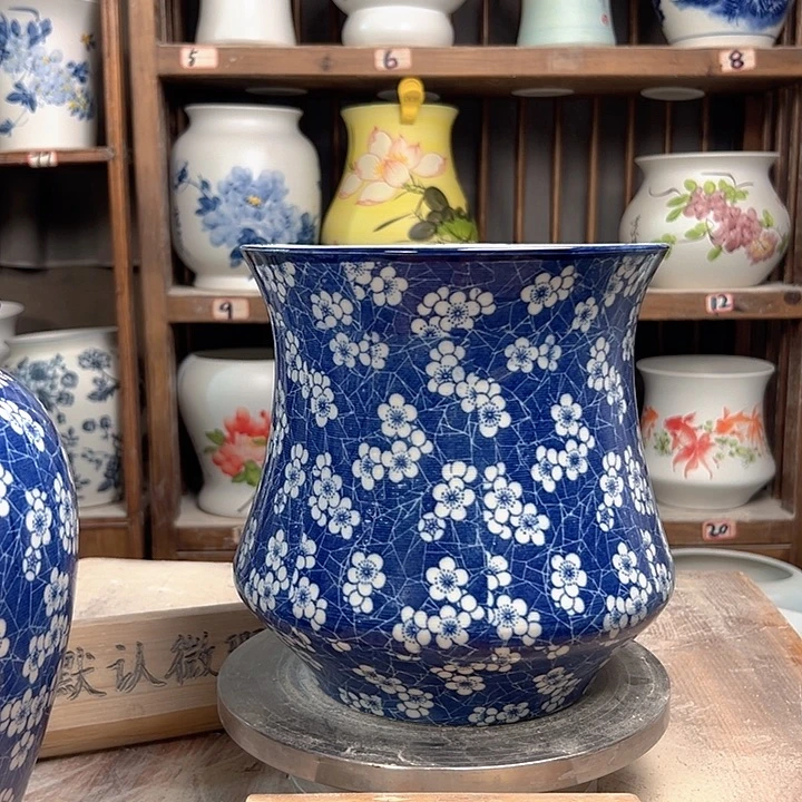 陶小蛮腰冰梅花瓷陶瓷陶瓷陶瓷