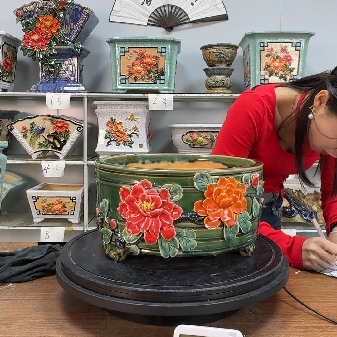 红陶陶*好石湾盆300