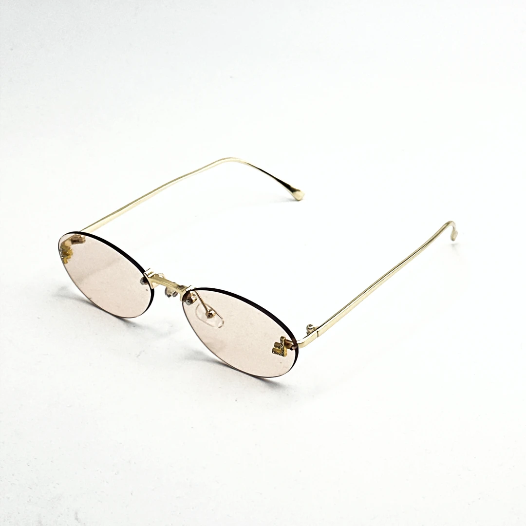 【711】F家无框墨镜墨镜时尚百搭防紫外线街拍潮流复古