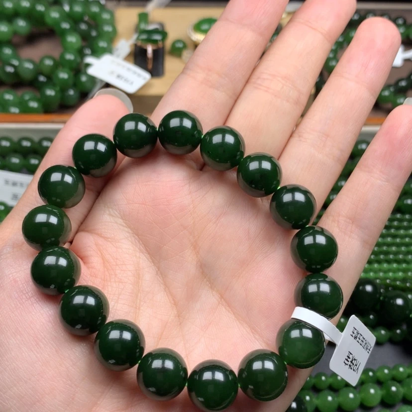 【闪购商品】未镶嵌手串和田玉（碧玉）贵*?12m