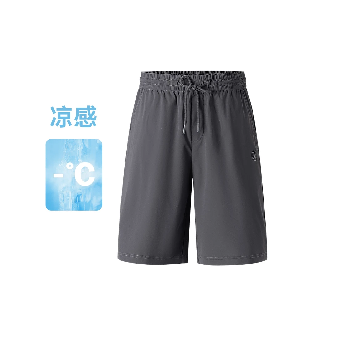 [运动冰丝]navigare意大利小帆船弹力中裤男士抽绳短裤凉感裤子夏