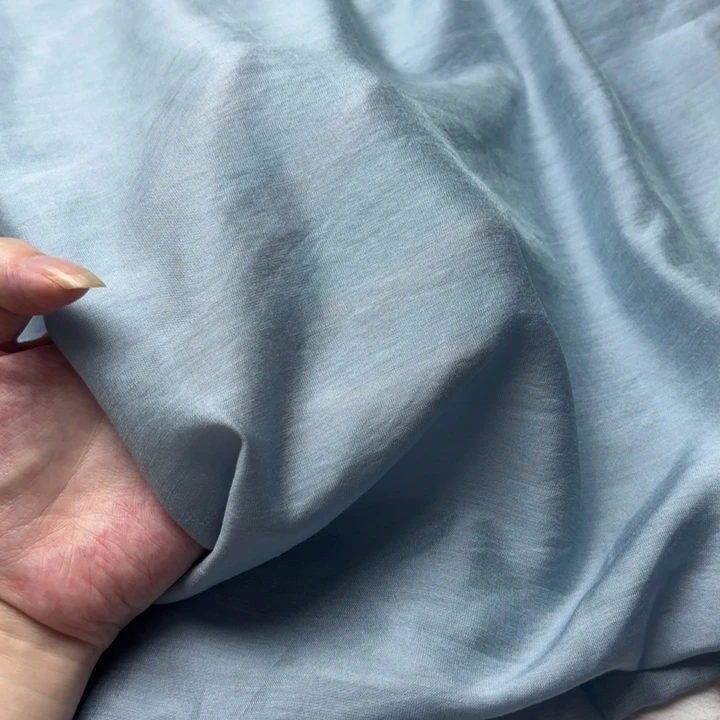 混纺棉浅蓝色人鱼姬2米