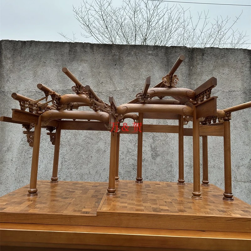 中式古建筑模型徽派建筑构架模型教学教具软装饰品木雕摆件