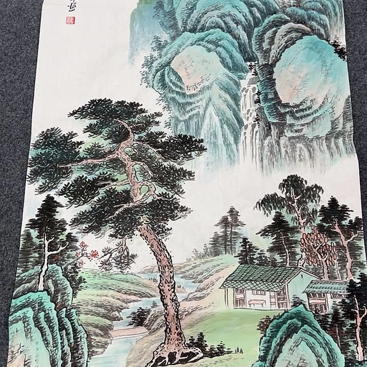 竖款山水作品，喜欢欣赏一下吧……