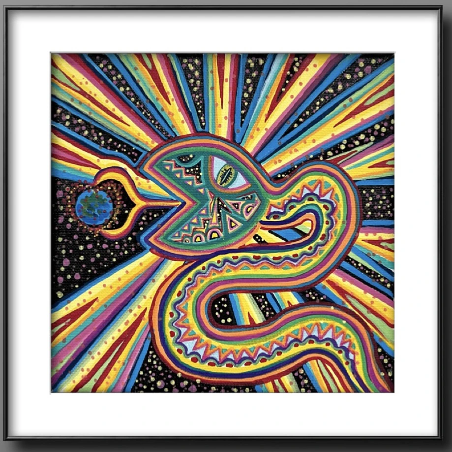 《蛇年要发》俄罗斯画家莎莎收藏级艺术微喷复刻版画限量