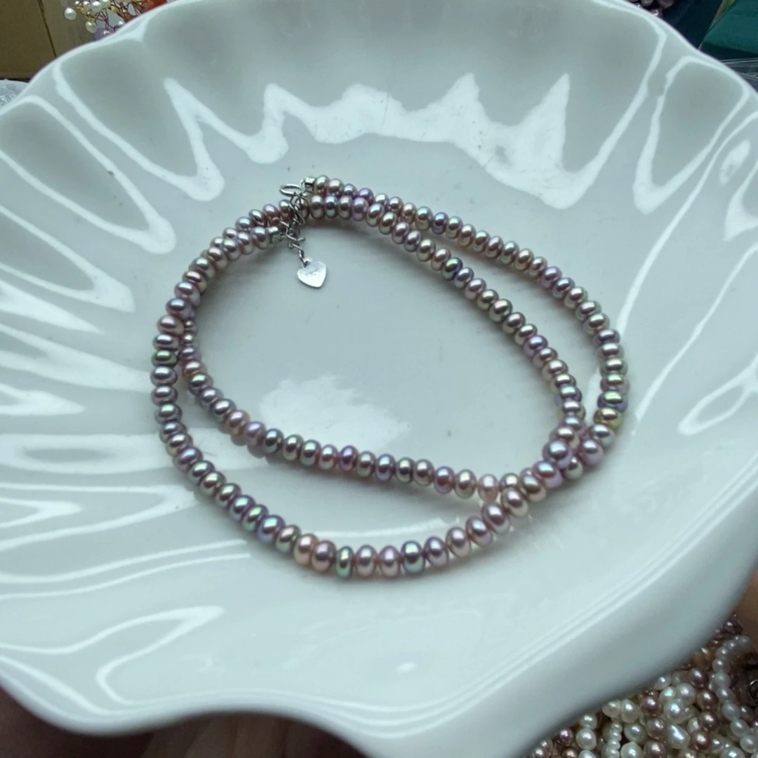 心***迁银S925镶嵌天然淡水珍珠无人工干预淡水珍珠