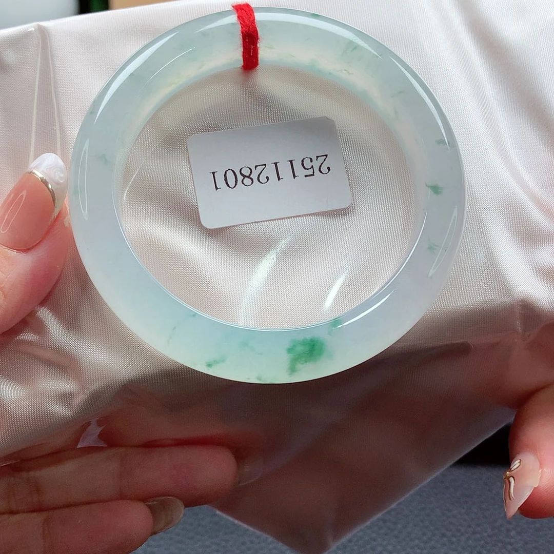 未镶嵌手镯翡翠74号，天然A货翡翠手镯