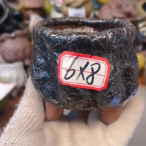 粗陶花盆手工花盆制作