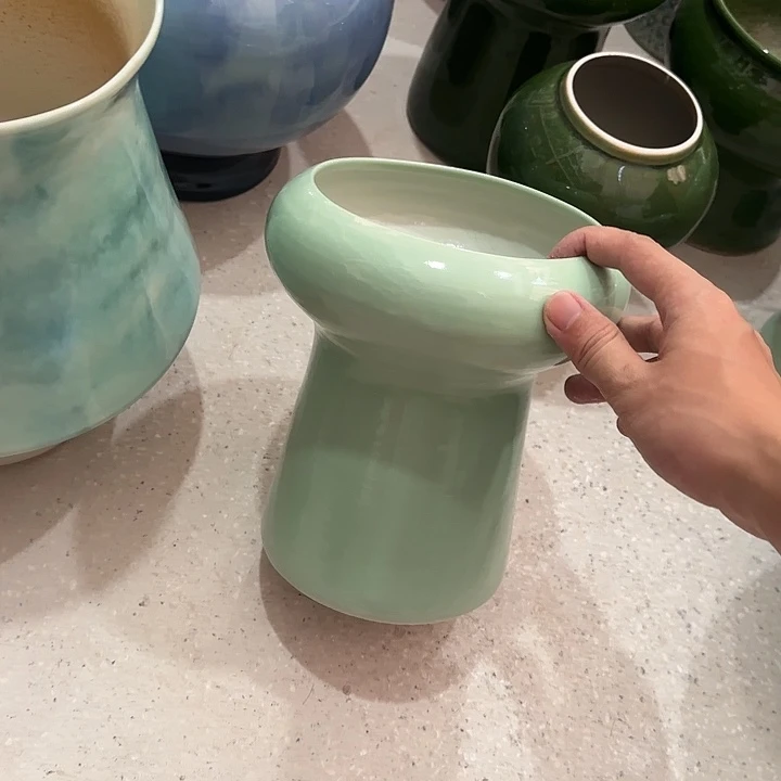 白泥花盆微瑕无孔