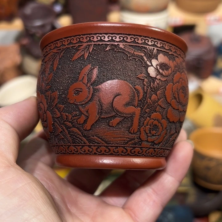 茶杯紫砂宜兴紫砂主人杯