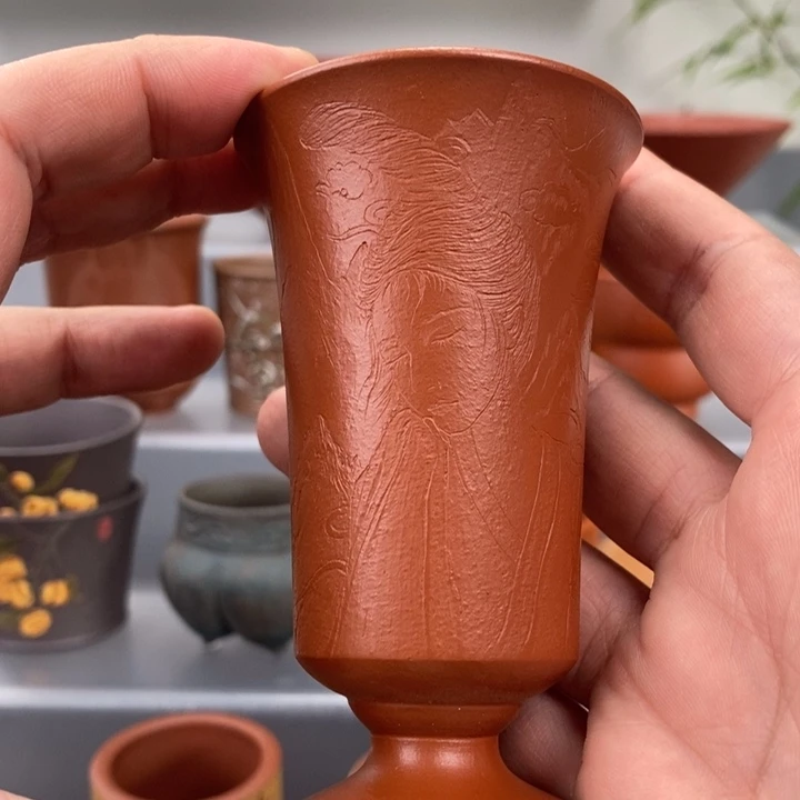 紫砂茶杯宜兴紫砂主人杯