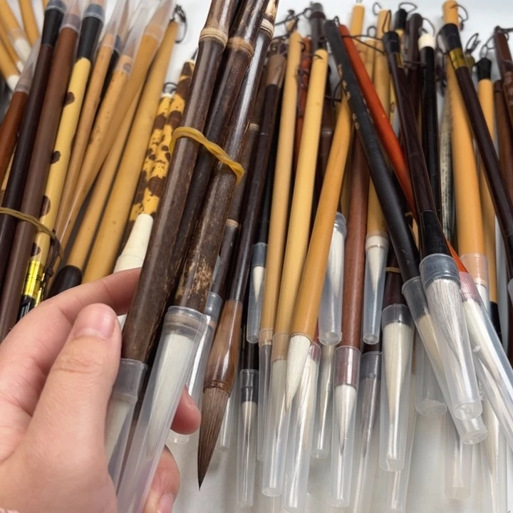 苍***狼汉笔坊。   竹节5支