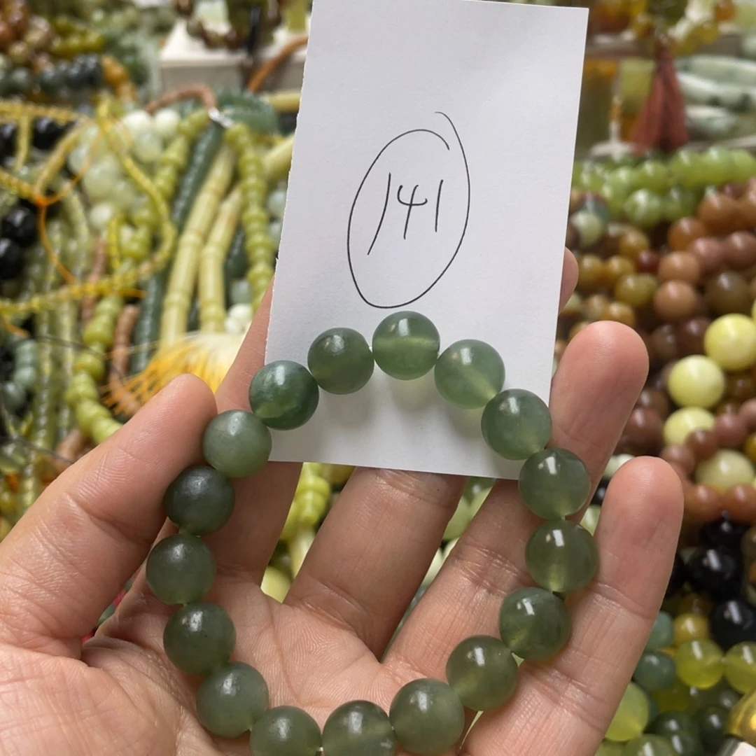 蛇纹石玉手链未镶嵌