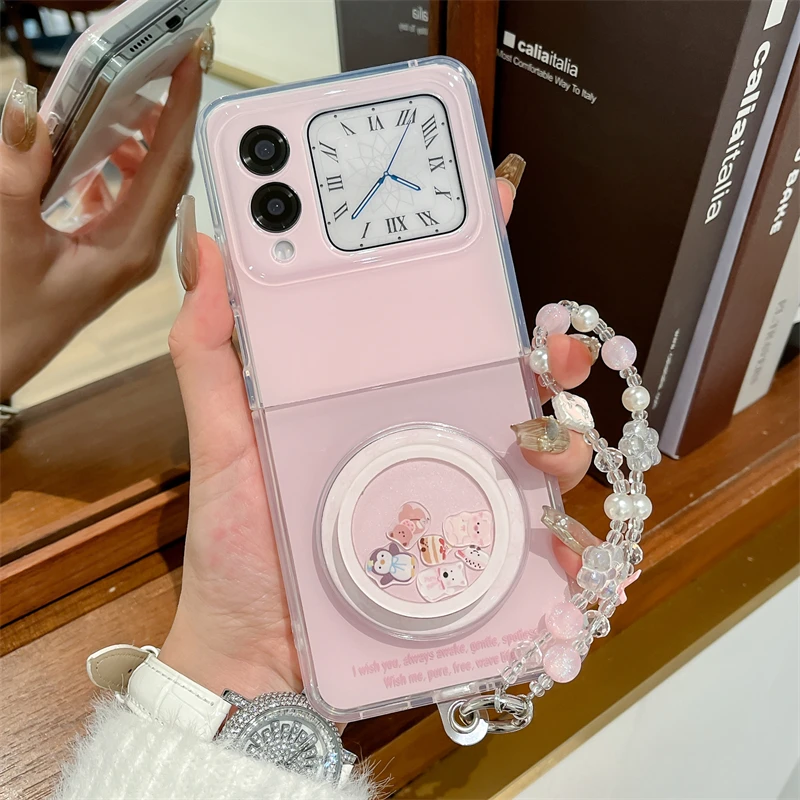 个性磁吸支架摇乐乐适用于华为nova flip手机壳折叠屏女款保护套