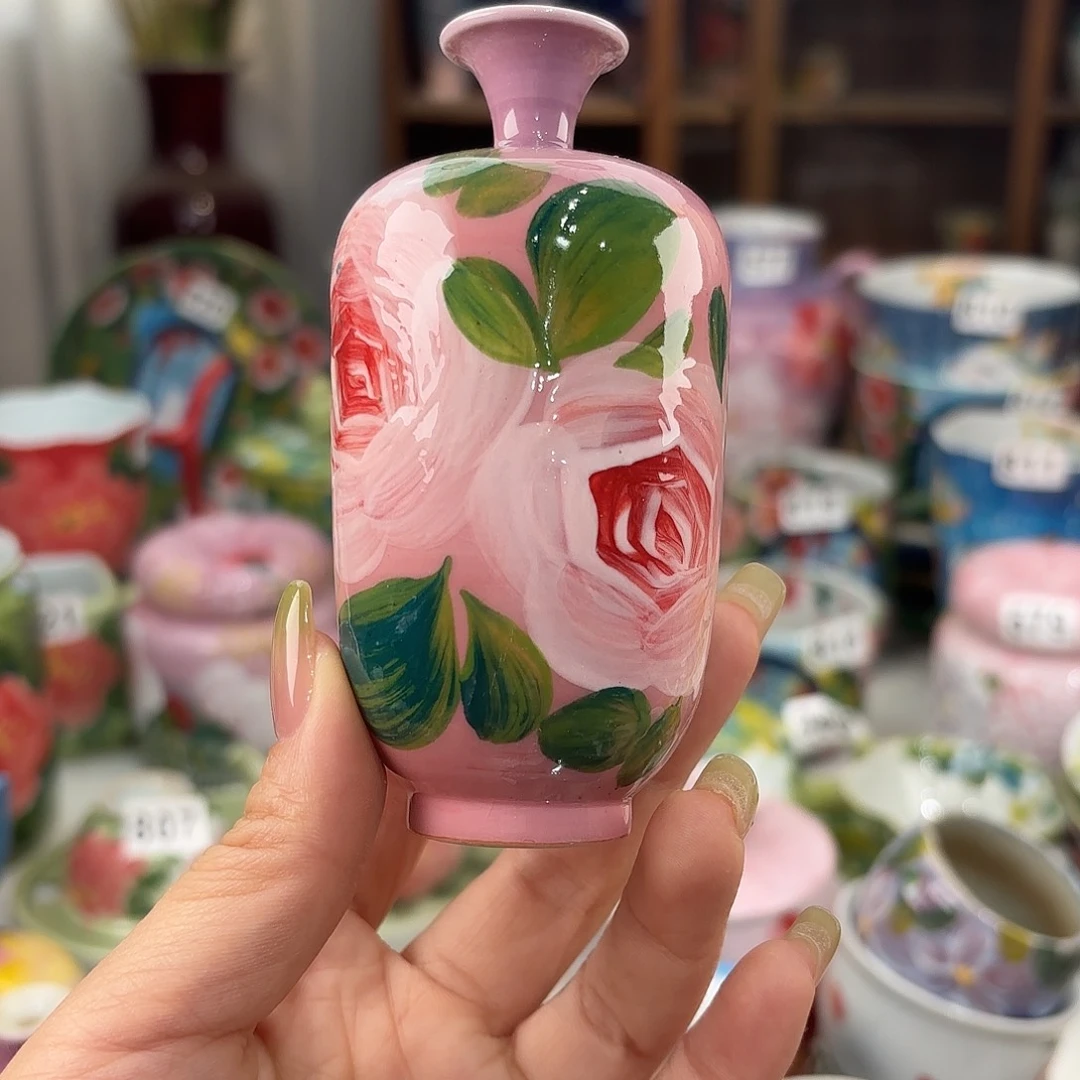 瓷片景德镇手绘高温釉下彩陶瓷茶具