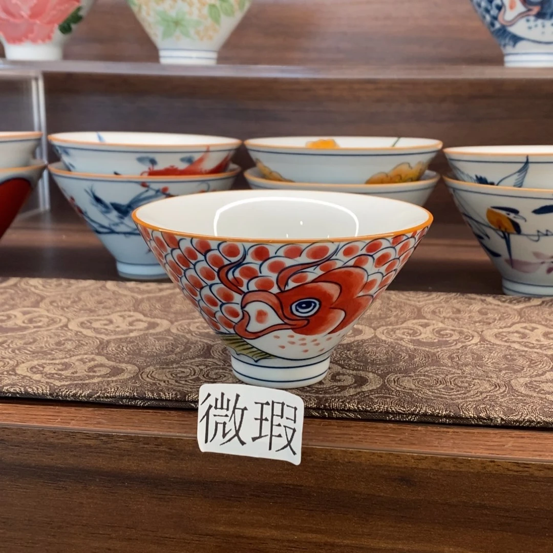 釉下彩老陶泥手工绘制