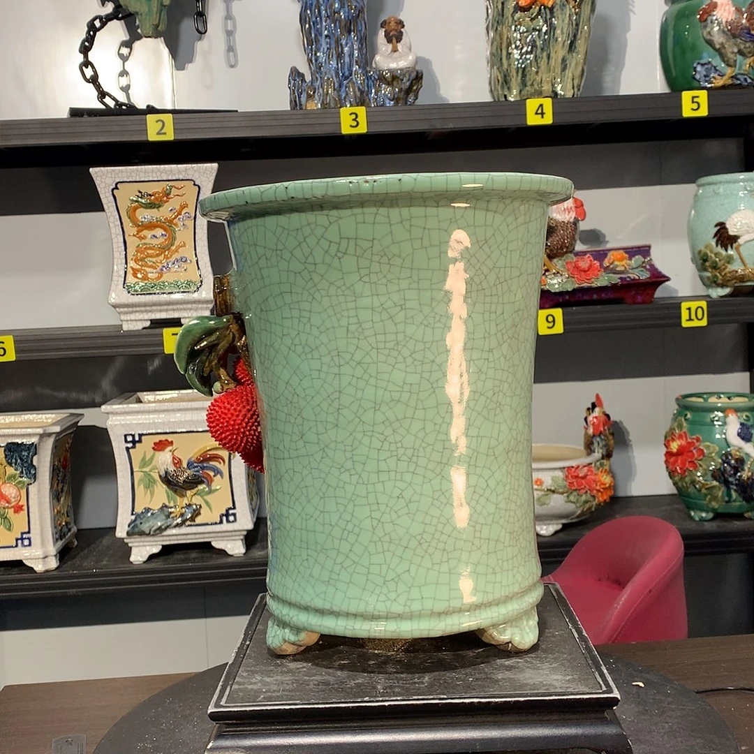 临***馆高温石湾盆石湾盆