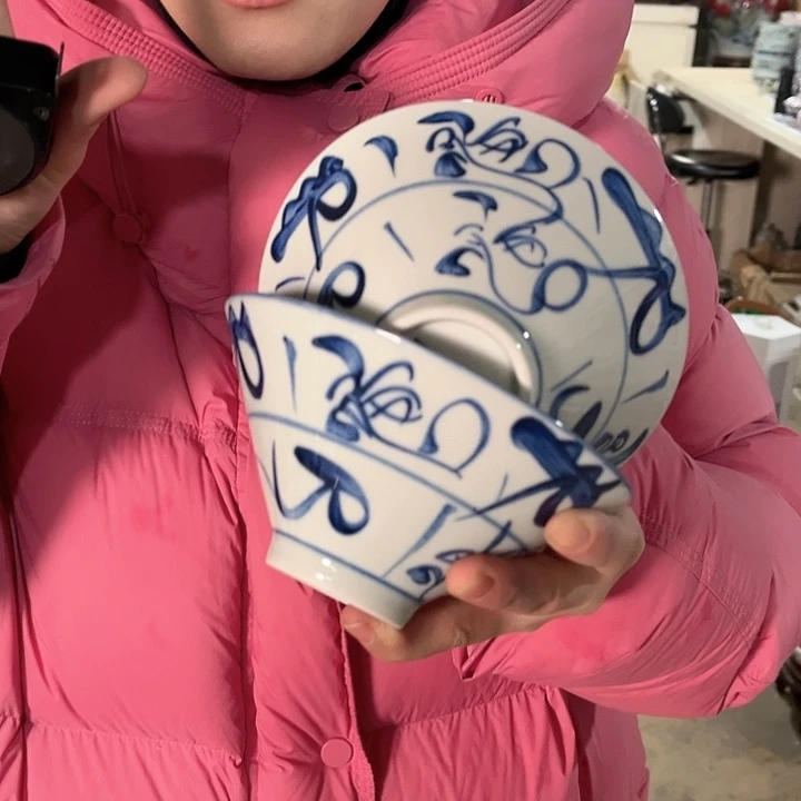 瓷片景德镇陶瓷碗。2个。