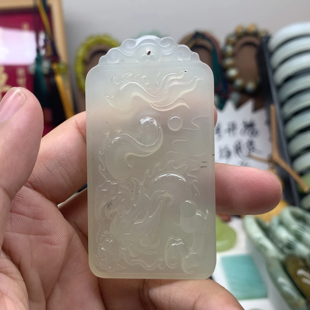 岫玉未镶嵌吊坠(不含链)
