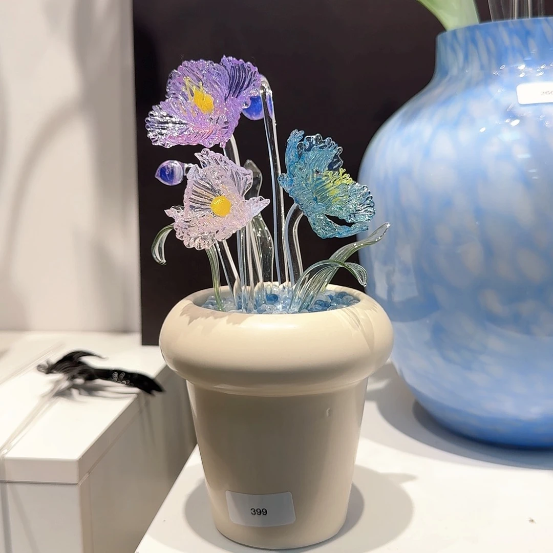 淄博特产非遗手做琉璃花033