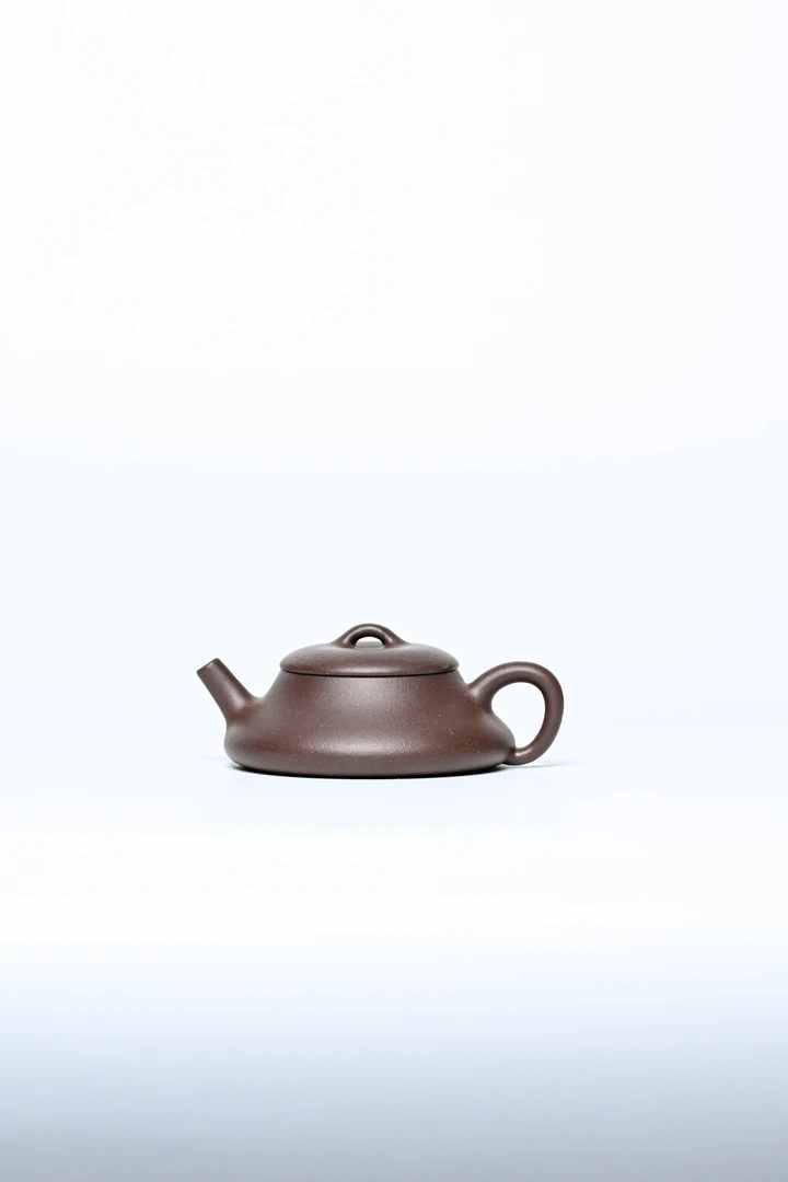 【底槽清·隐瓢】宜兴原矿紫砂底槽清精工手工制作隐瓢 95c