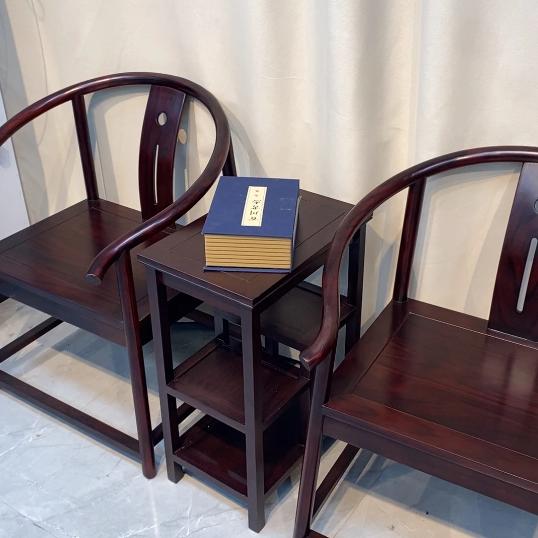 端景台紫檀木类圈椅
