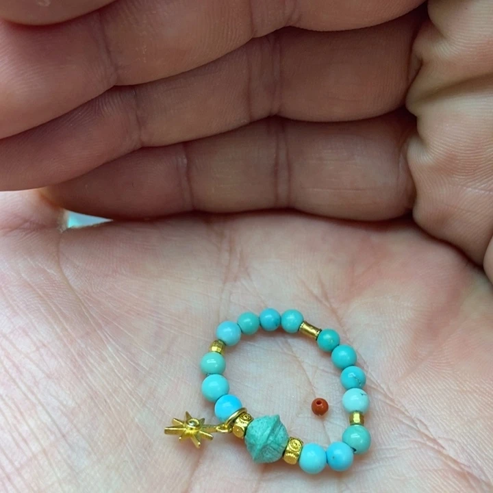 银S925镀金镶嵌戒指南红玛瑙