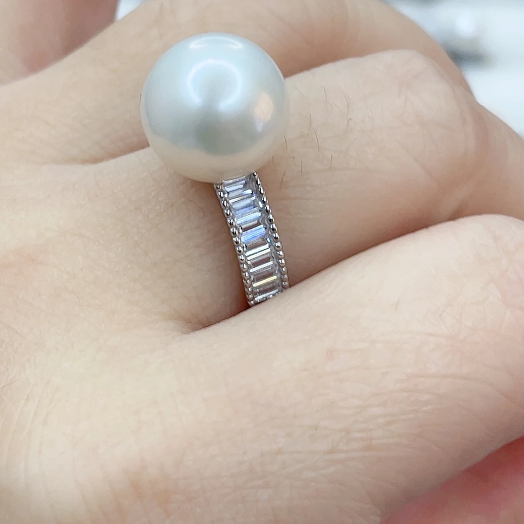 淡水珍珠颈饰银S925镶嵌