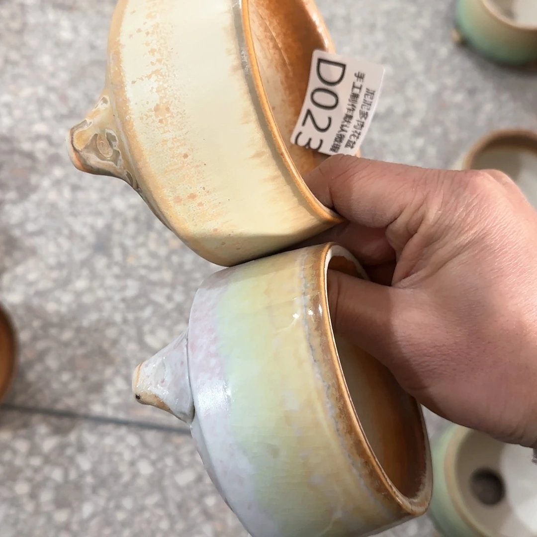 瓷片景德镇陶瓷花盆