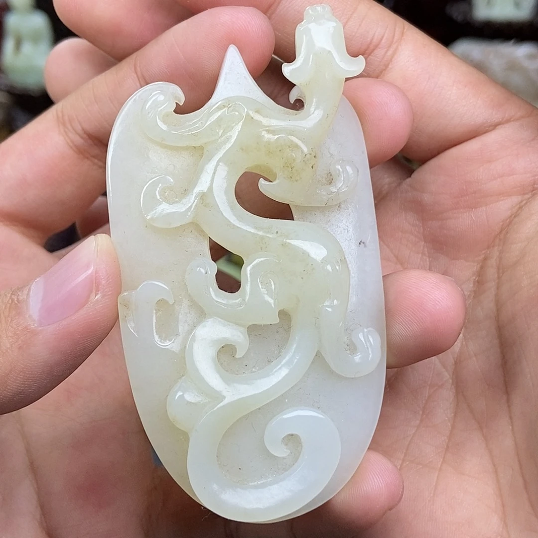 和田玉未镶嵌挂件