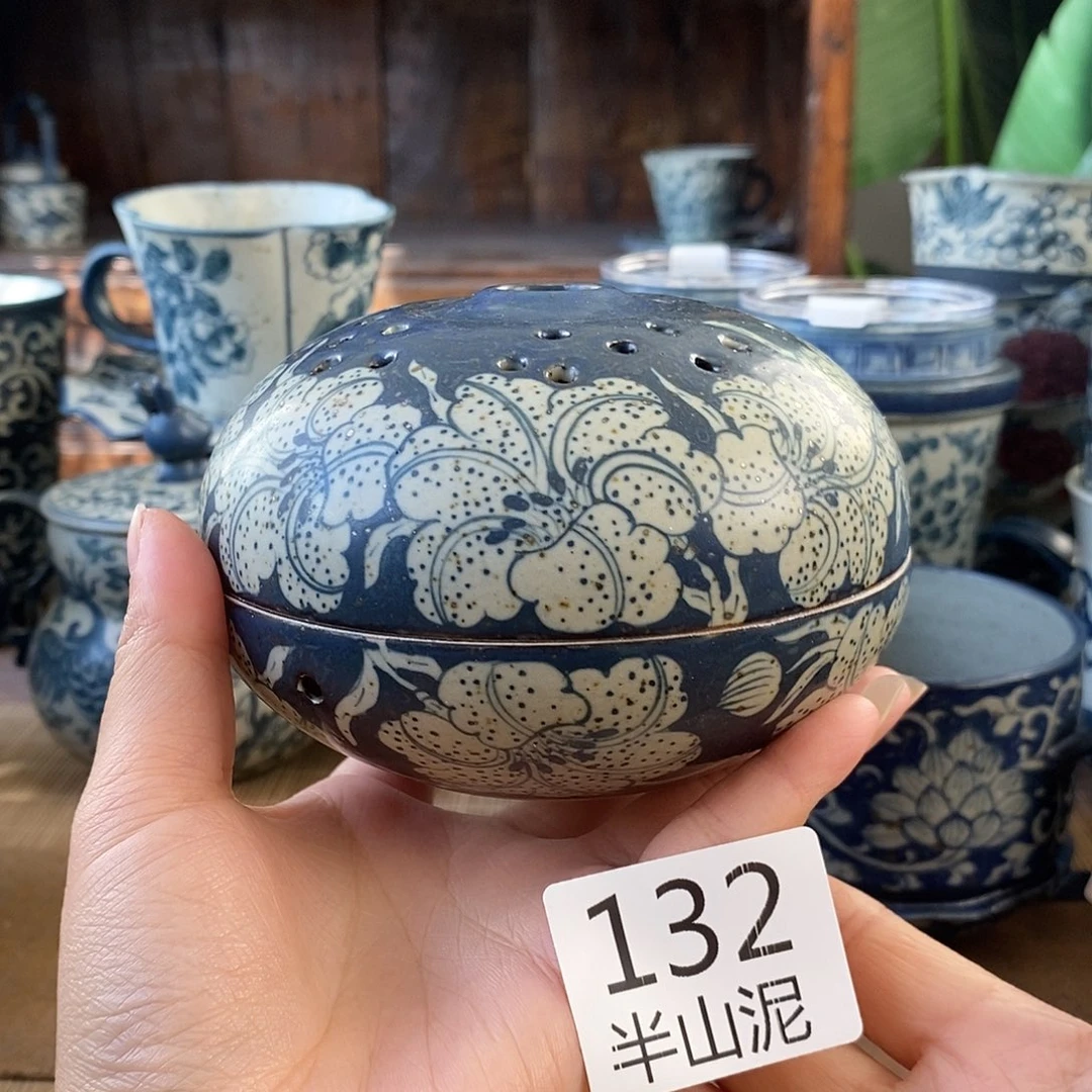 手工手绘青花高温陶瓷